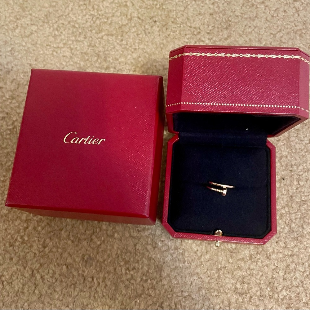 SOLD—Cartier Juste un clou rose gold ring size 54 (6.75)